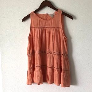 Loft tank top coral